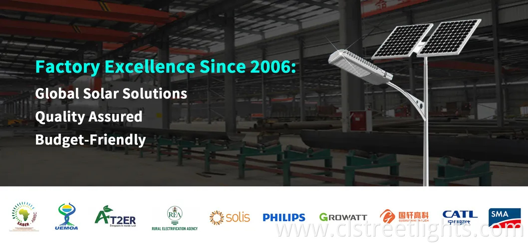 High Brightness Split-Type Solar LED Street Light – 60W to 120W with External Panel